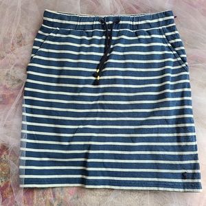 Joules Stripes Skirt NWT Front Pocket Sz 4